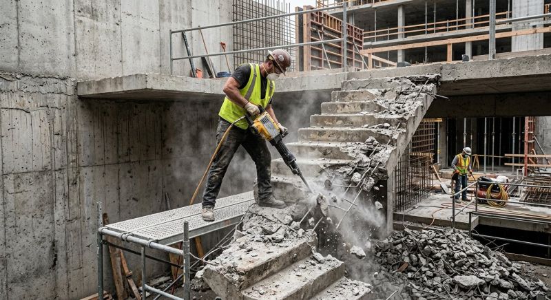 Concrete Stair Demolition Service