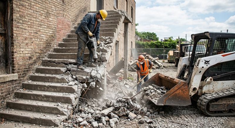 Concrete Stair Demolition Service